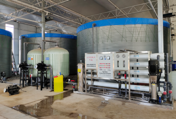 河北15T單級反滲透安裝調試完成