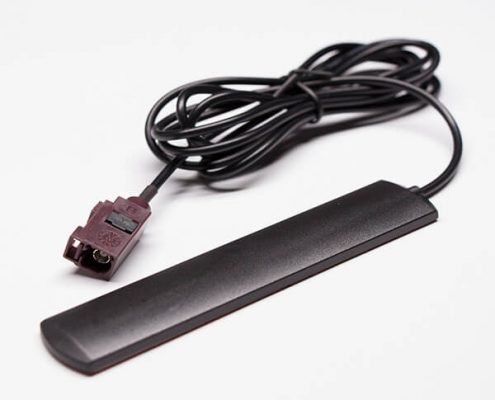 車載wifi天線4G貼片外置天線接RG174同軸線配D型棕色FAKRA汽車連接器